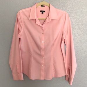 Like new Talbots button down pink shirt, sz 8